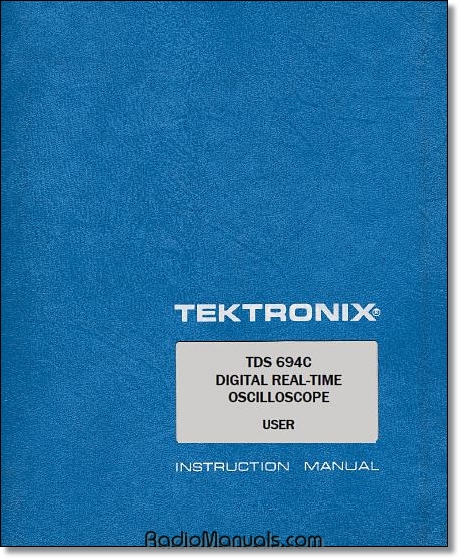 Tektronix TDS 694C Manual Tektronix TDS 694C Manual